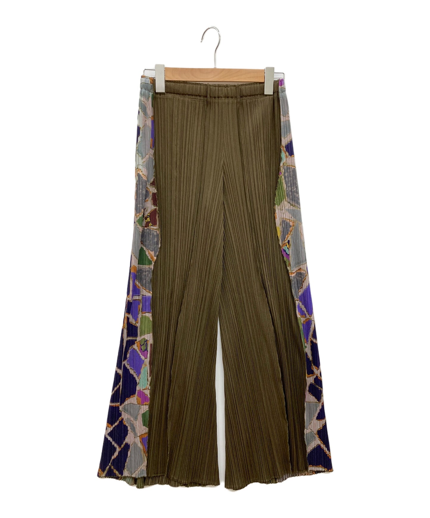 [Pre-owned] PLEATS PLEASE Geometric pattern / Pleated pants / PP33-JF735ツ/PP33-JF735 PP33-JF735