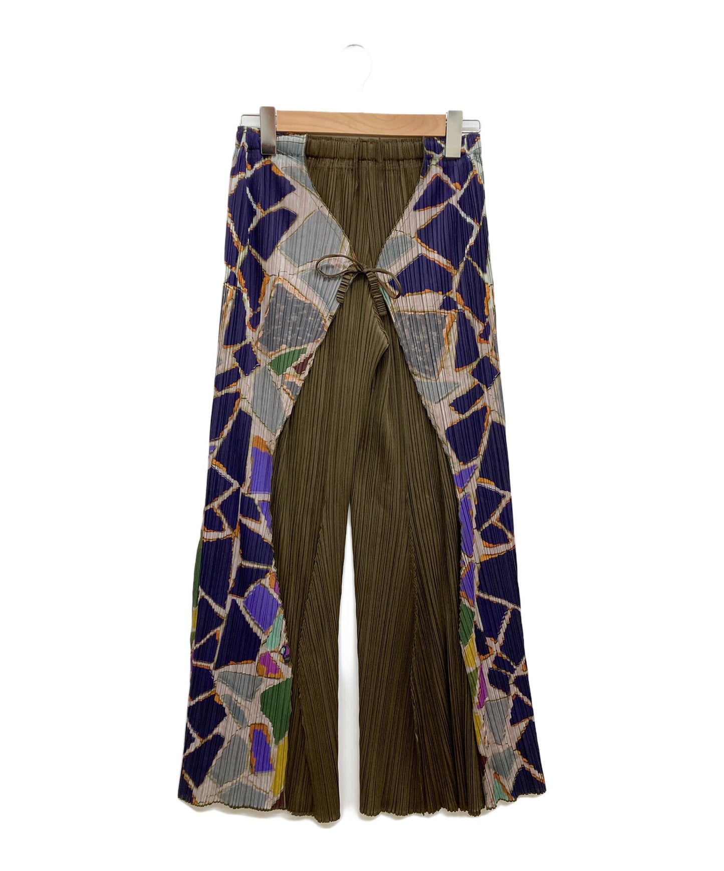 [Pre-owned] PLEATS PLEASE Geometric pattern / Pleated pants / PP33-JF735ツ/PP33-JF735 PP33-JF735