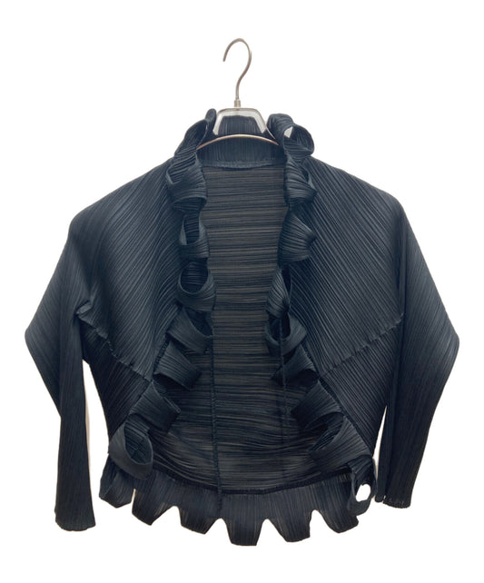 [Pre-owned] PLEATS PLEASE Rolled pleated bolero cardigan / Bolero / Cardigan / PP71-J0592 PP71-J0592