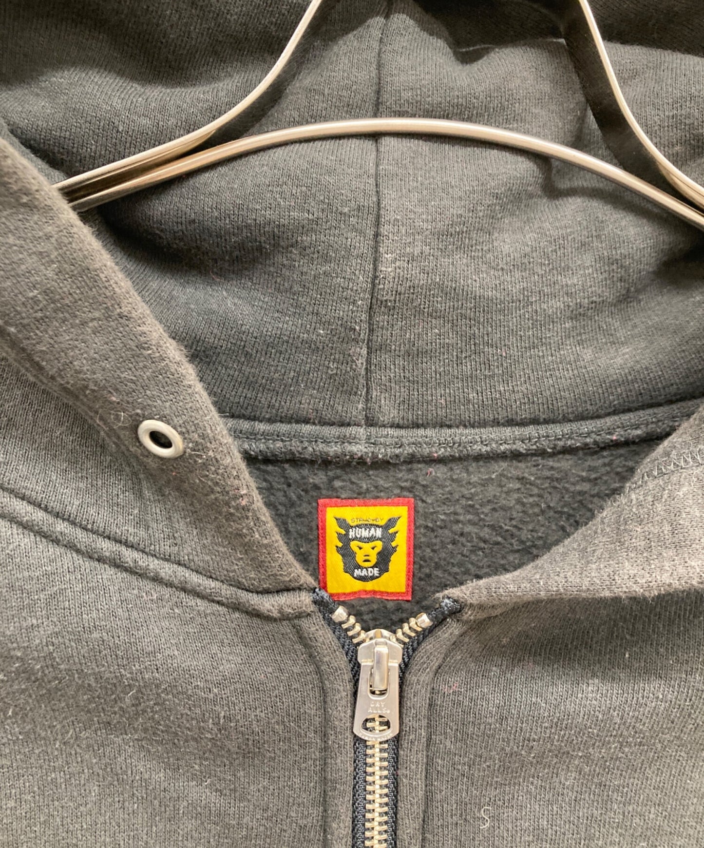 [Pre-owned] HUMAN MADE LOGO ZIP HOODIE/Zip Hoodie/Logo Hoodie