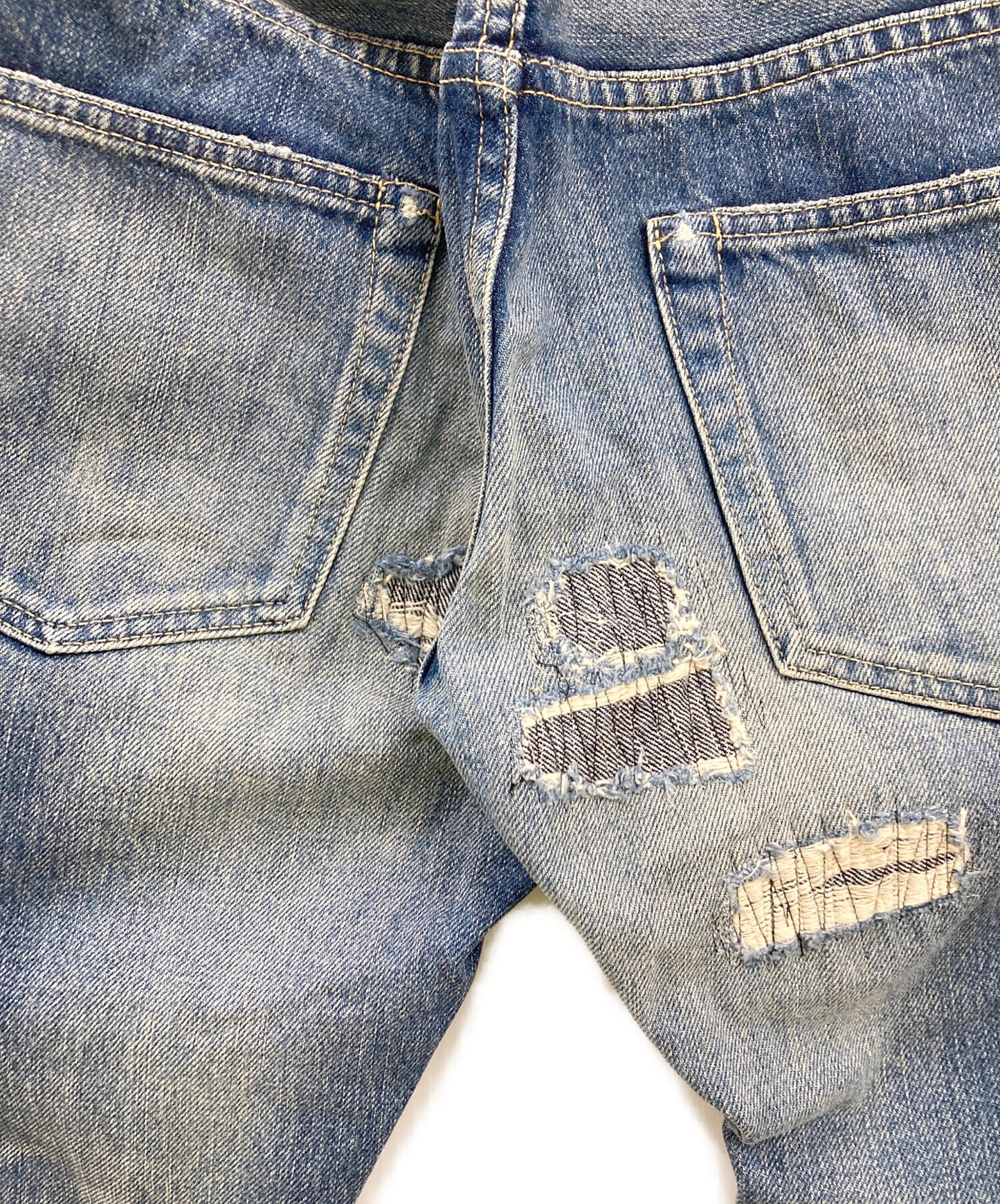 [Pre-owned] Hysteric Glamour CR Processed Denim Slim PT / Denim Pants / Damaged Denim Pants / Y2K/0143AP07 0143AP07