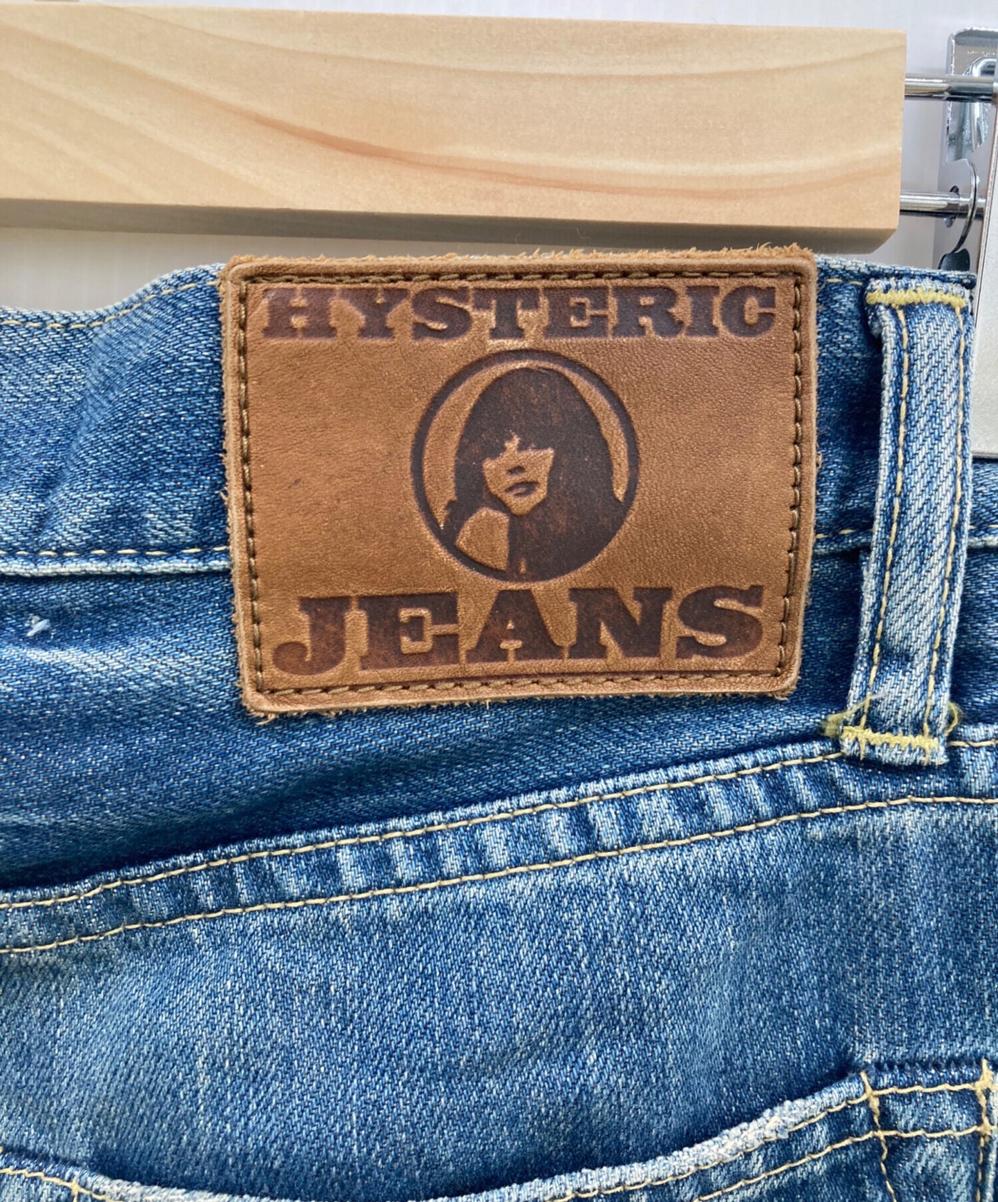 [Pre-owned] Hysteric Glamour RSR Processed Denim Pants / 0111AP05 / Y2K / Processed Denim Pants / Damaged Denim / Patchwork 0111AP05