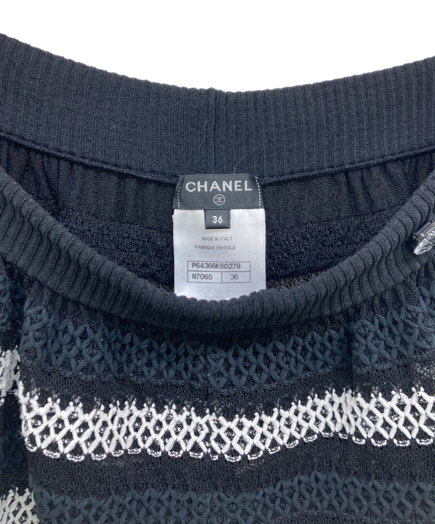 [Pre-owned] CHANEL Striped Shorts/Knit Pants/Half Pants P64366K60278