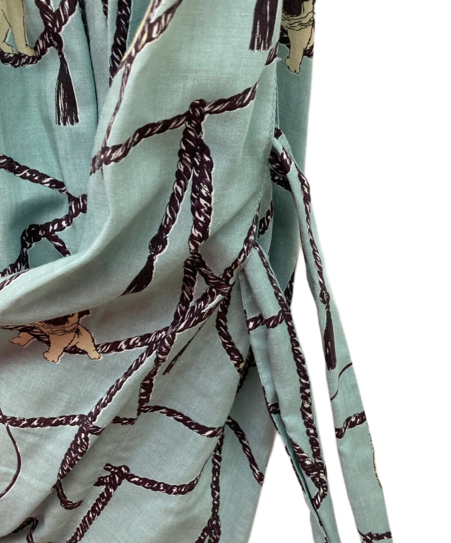 [Pre-owned] Vivienne Westwood RED LABEL Bulldog scarf pattern dress/short sleeve dress/archive