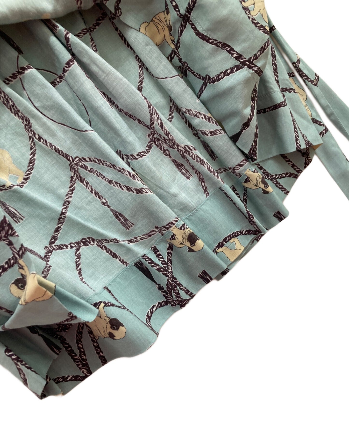 [Pre-owned] Vivienne Westwood RED LABEL Bulldog scarf pattern dress/short sleeve dress/archive