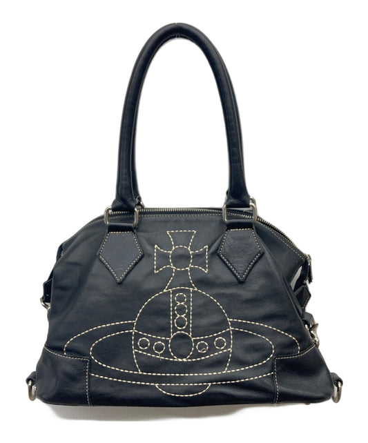 [Pre-owned] Vivienne Westwood Decalogo Orb Embroidery Handbag