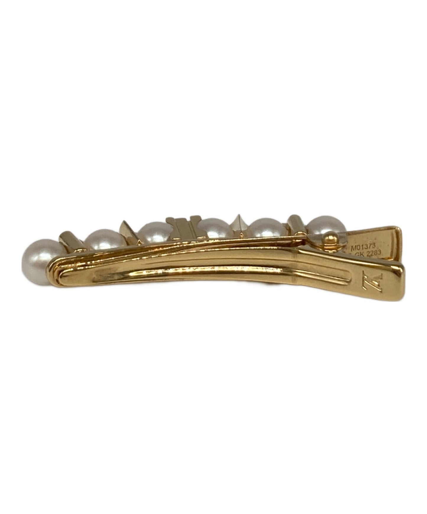 [Pre-owned] LOUIS VUITTON Barrette Minigram Pearl/Hair accessory M01373