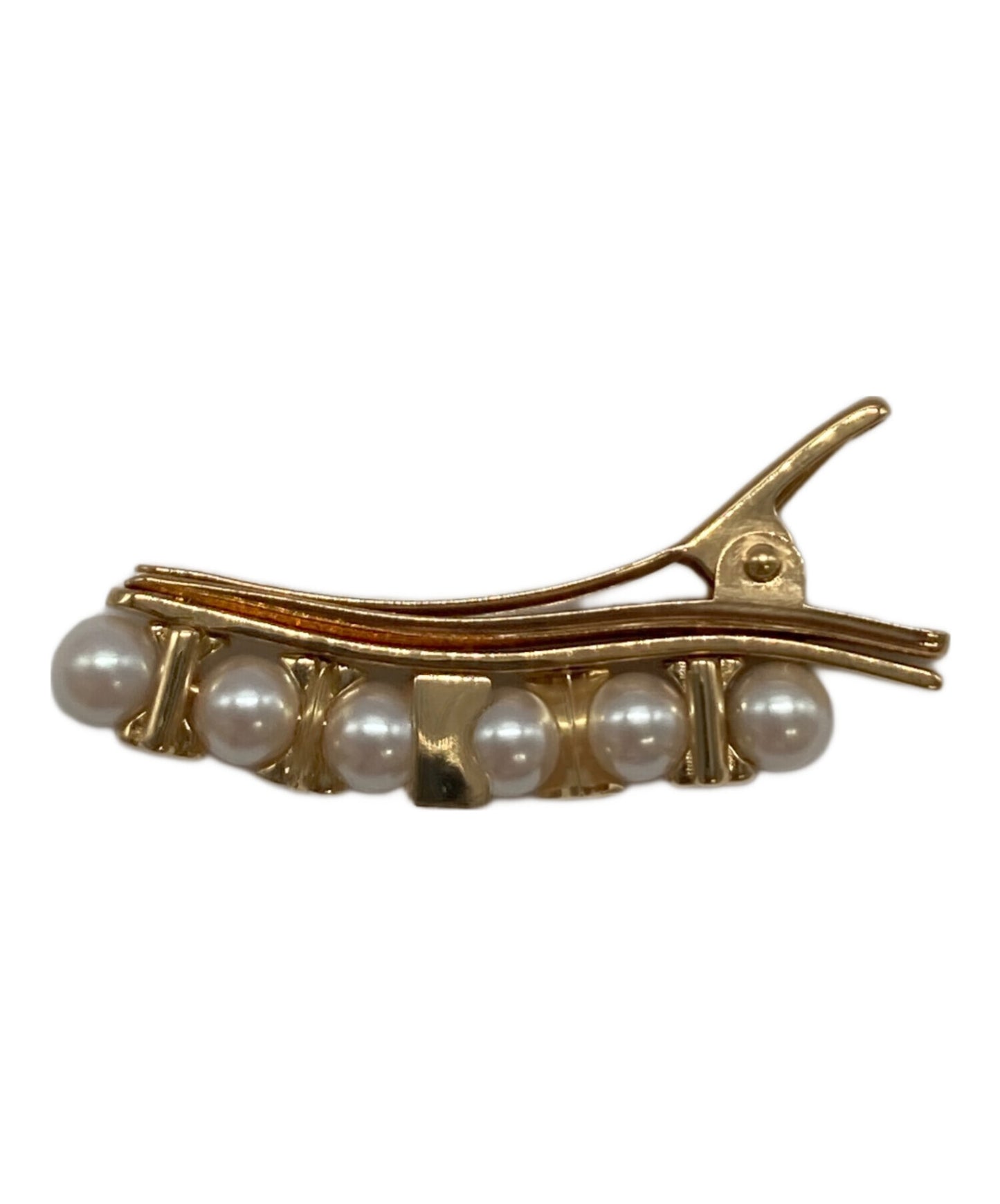 [Pre-owned] LOUIS VUITTON Barrette Minigram Pearl/Hair accessory M01373