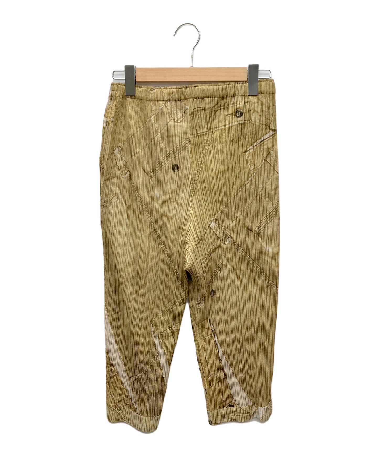 [Pre-owned] PLEATS PLEASE pleated pants with a full pattern PP21-JF762