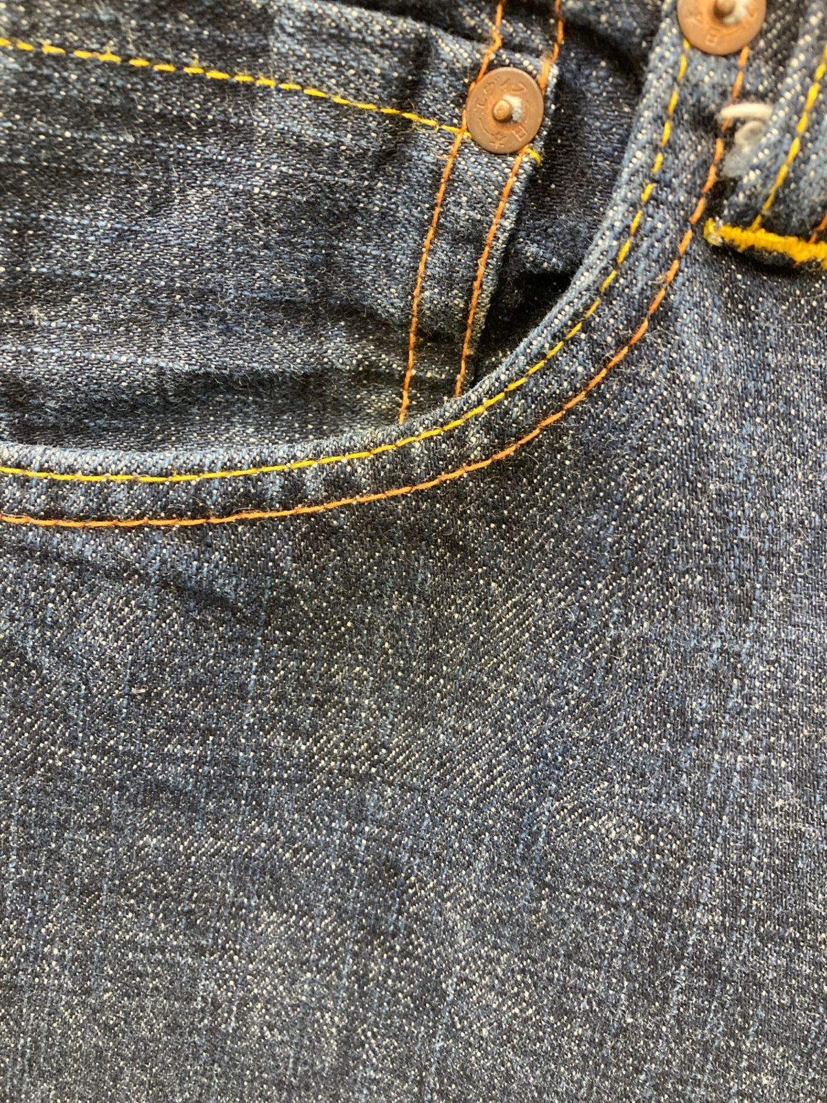 [Pre-owned] EVISU Denim Pants with Family Crest Embroidery