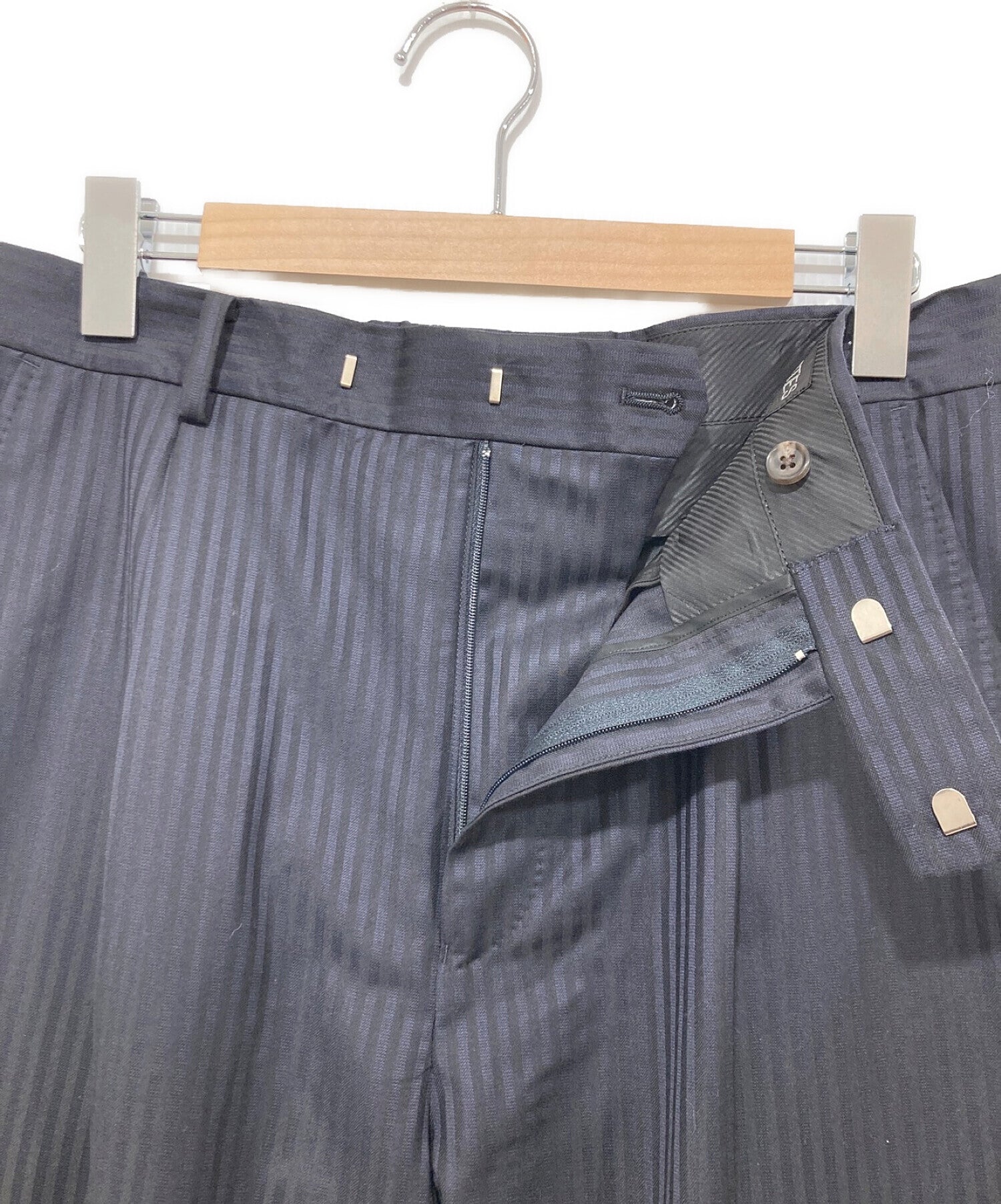 [Pre-owned] WACKO MARIA DORMEUIL STRIPED PLEATED TROUSERS