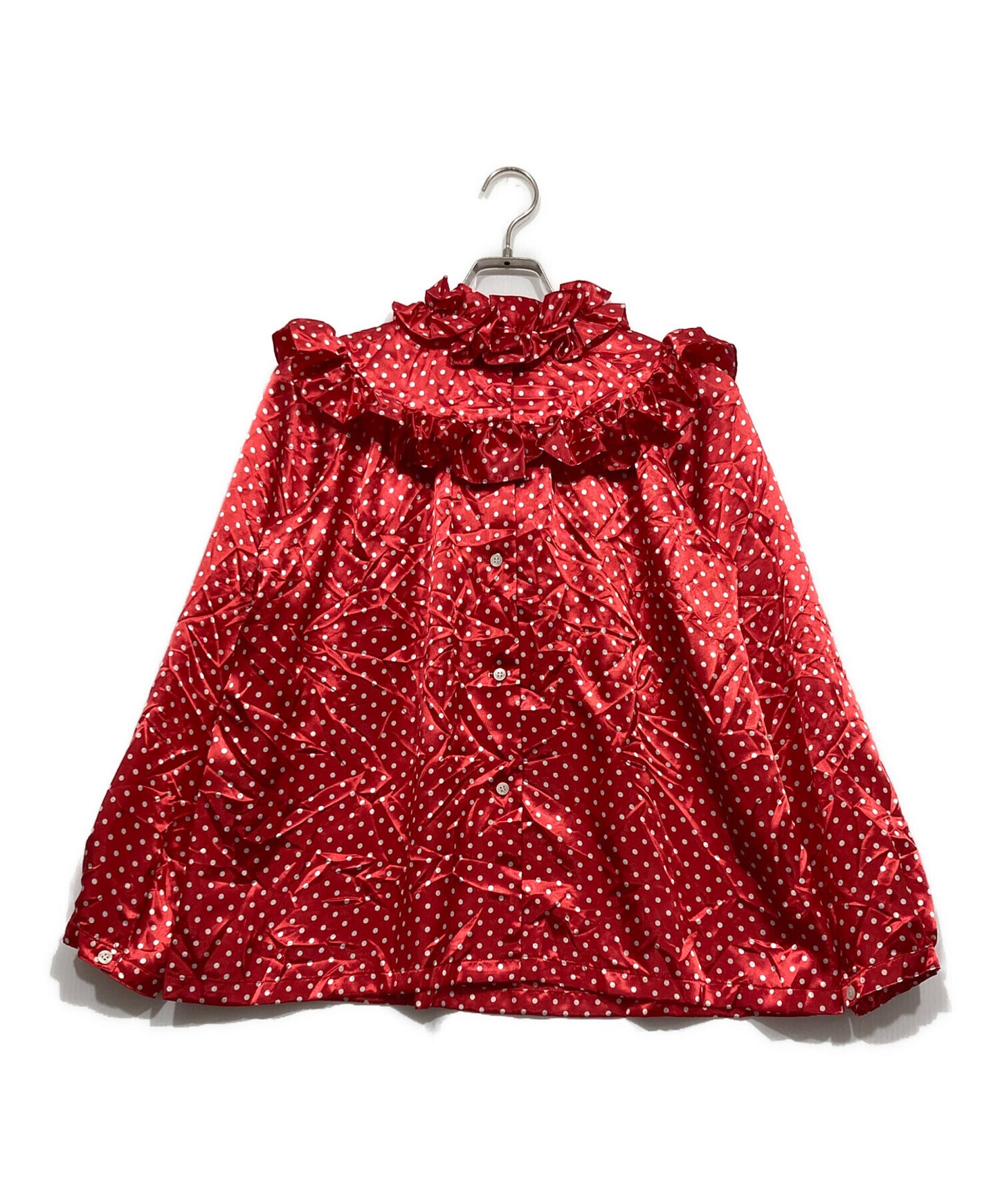 [Pre-owned] COMME des GARCONS GIRL frilled dot blouse NM-B009