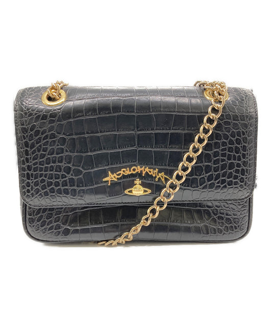 [Pre-owned] Vivienne Westwood ANGLOMANIA Dorset Faux Croc Bag