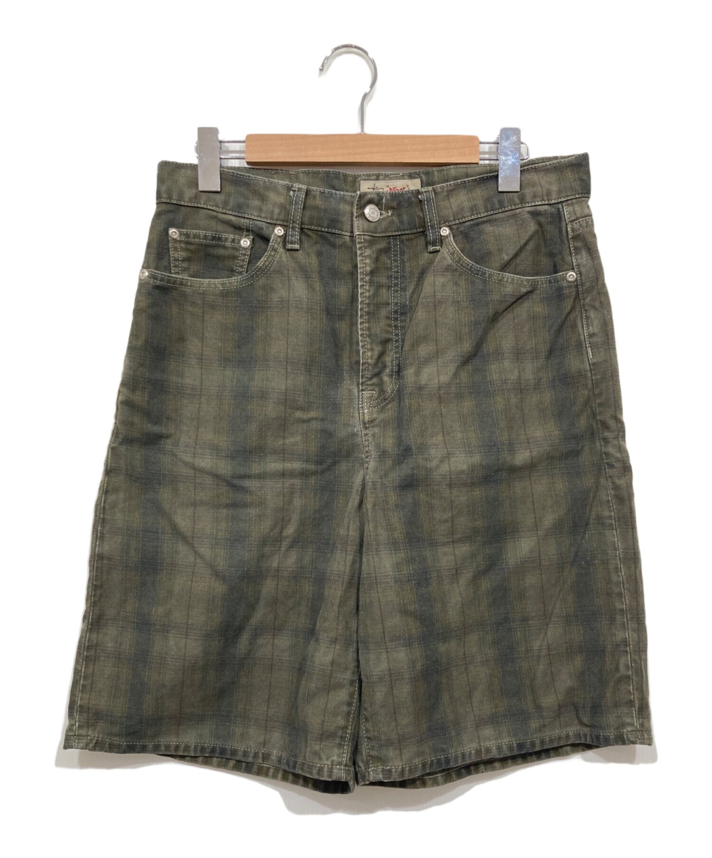 [Pre-owned] stussy Check Baggy Shorts / BIG OL' SHORT CANVAS PLAID 112322