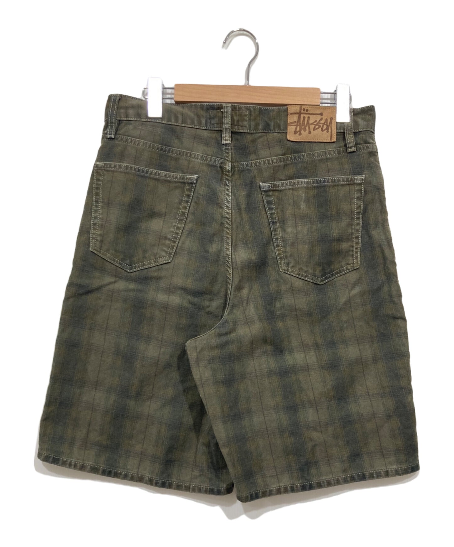 [Pre-owned] stussy Check Baggy Shorts / BIG OL' SHORT CANVAS PLAID 112322