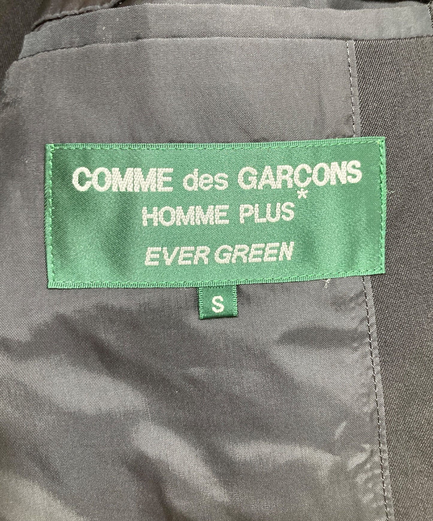 [Pre-owned] COMME des GARCONS HOMME PLUS  EVER GREEN Wool Gabardine Denim Docking Tailored Jacket PQ-J208