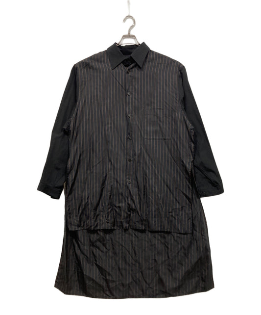 [Pre-owned] Yohji Yamamoto pour homme striped staff shirt HW-B08-201