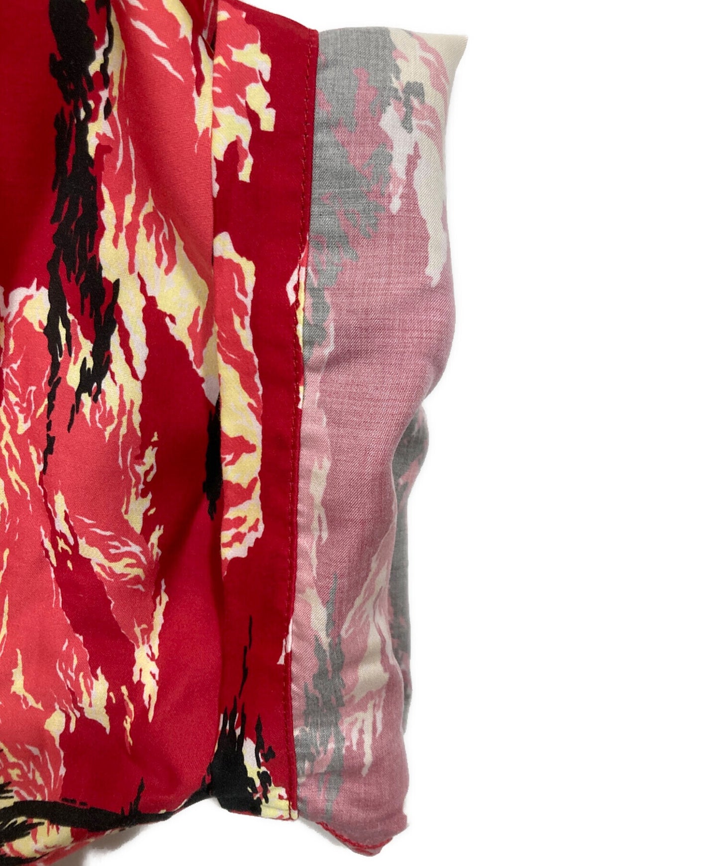 [Pre-owned] A BATHING APE Camo palm tree open collar shirt 001SRL301306M