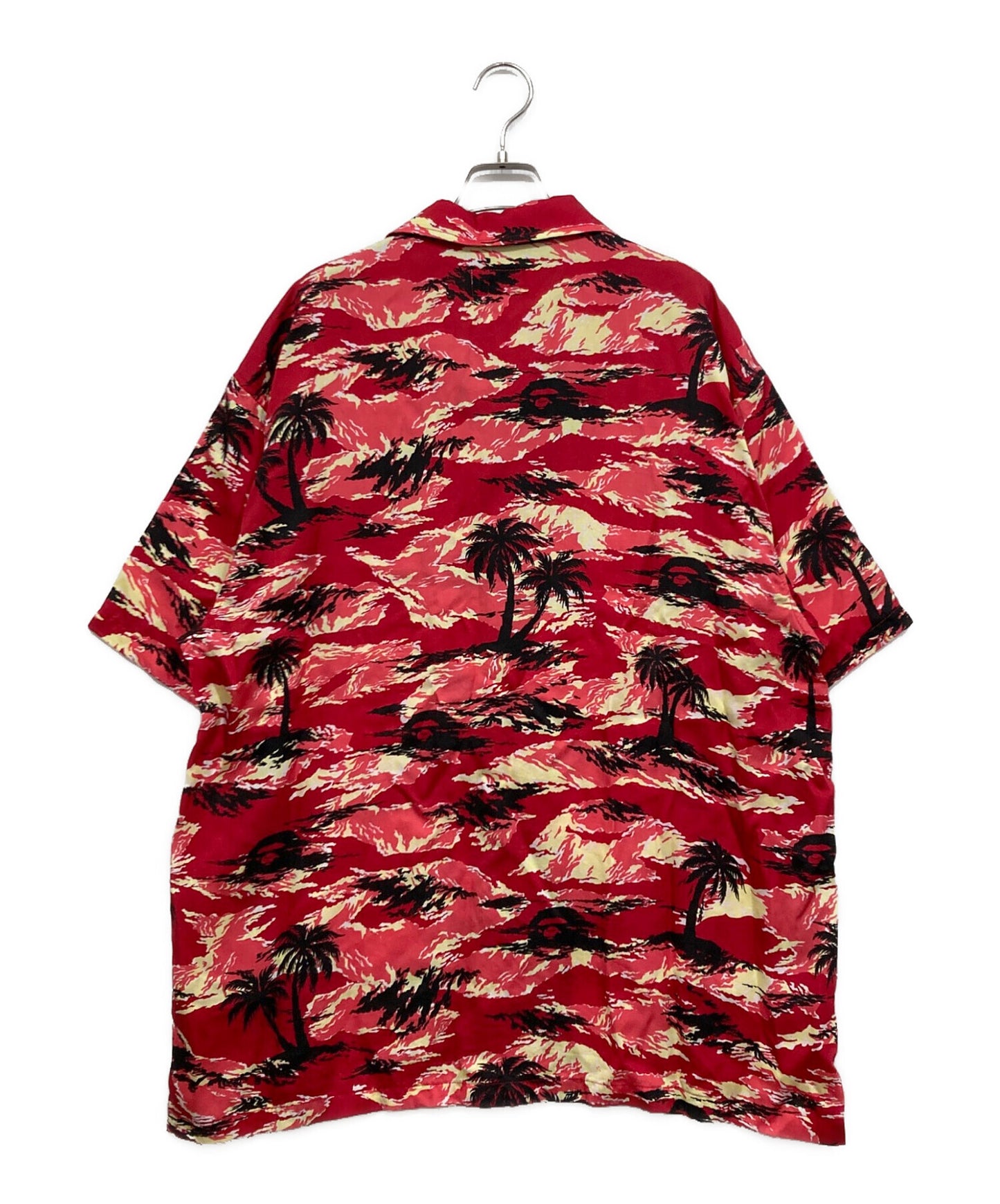 [Pre-owned] A BATHING APE Camo palm tree open collar shirt 001SRL301306M