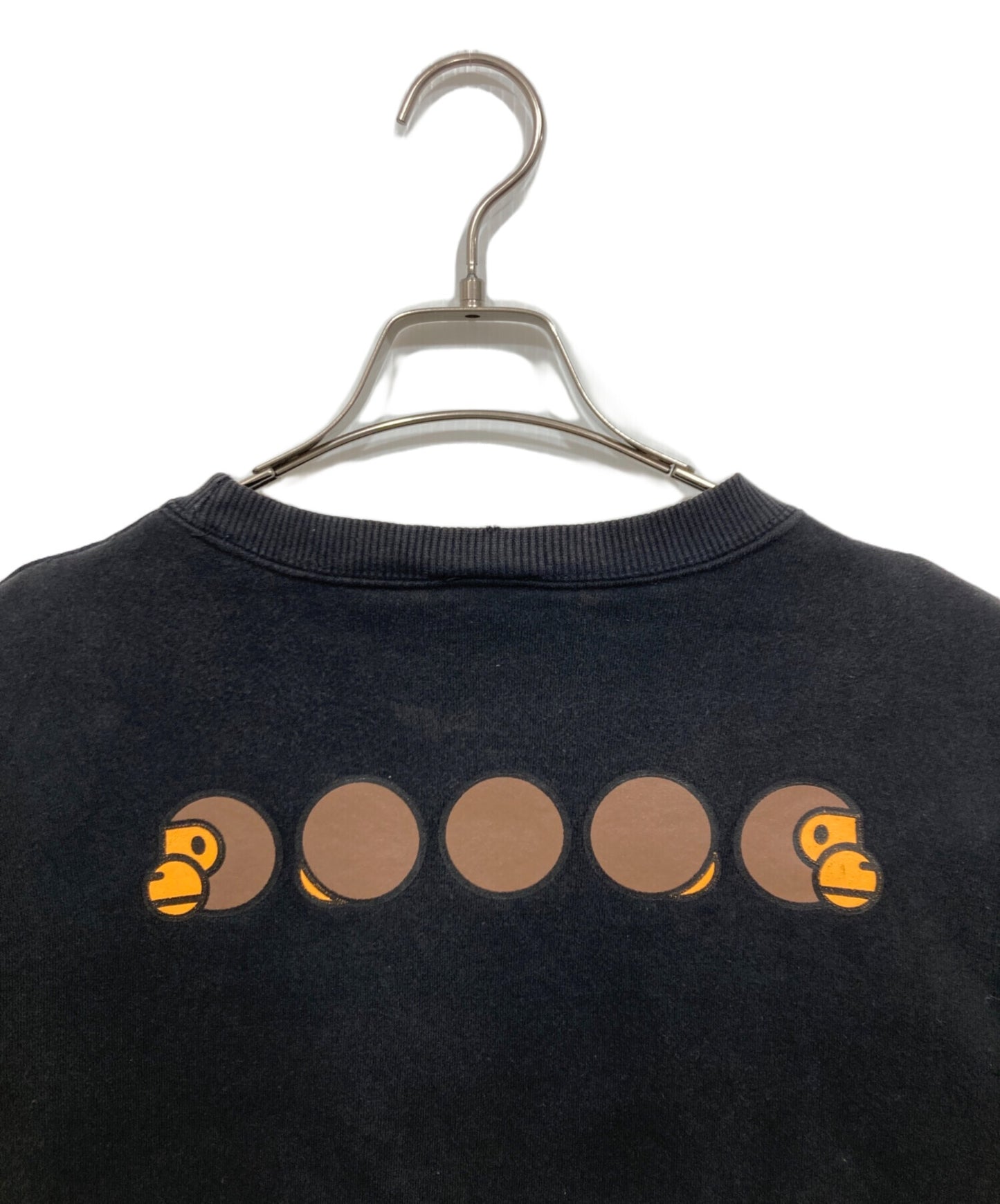 [Pre-owned] A BATHING APE BABY MILO printed crew neck sweatshirt