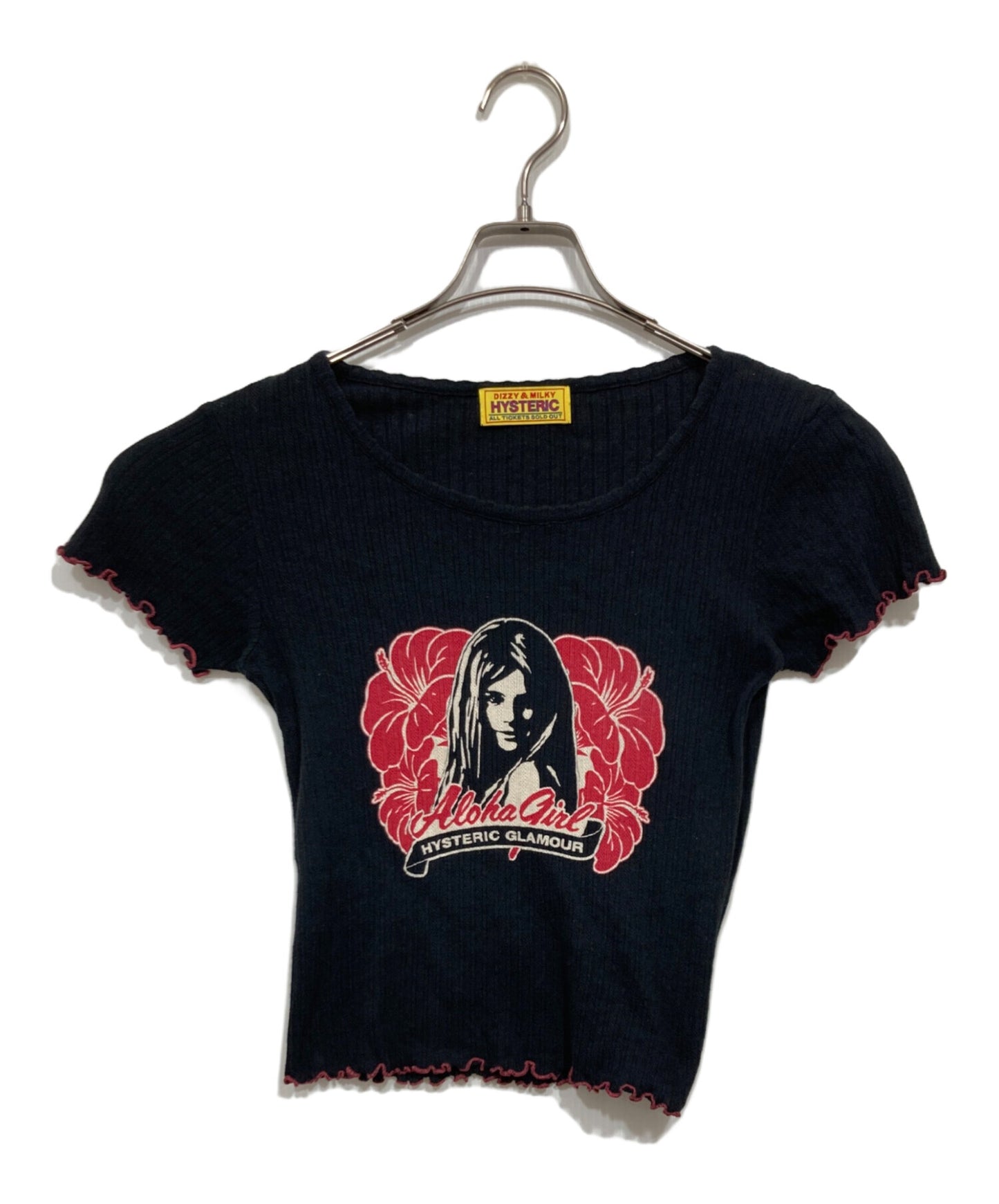 [Pre-owned] Hysteric Glamour ALOHA GIRL Short-Sleeve T-Shirt 01221CT12