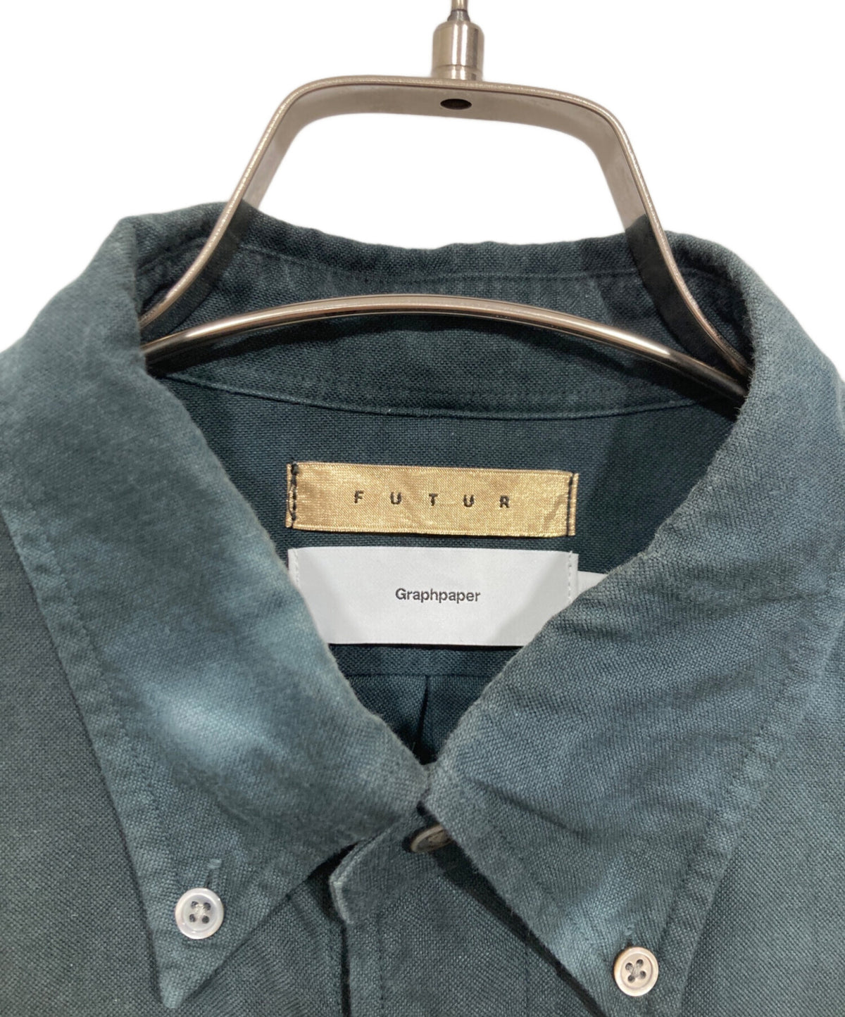 [Pre-owned] Graphpaper Tie-Dye Oxford Long-Sleeve Button-Down Box Shirt GM194-50701