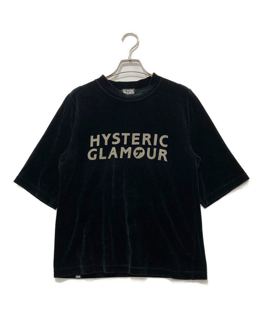 [Pre-owned] Hysteric Glamour Velvet Logo T-shirt 01173CS05