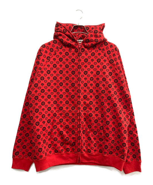 [Pre-owned] A BATHING APE Milo Monogram Zip Hoodie