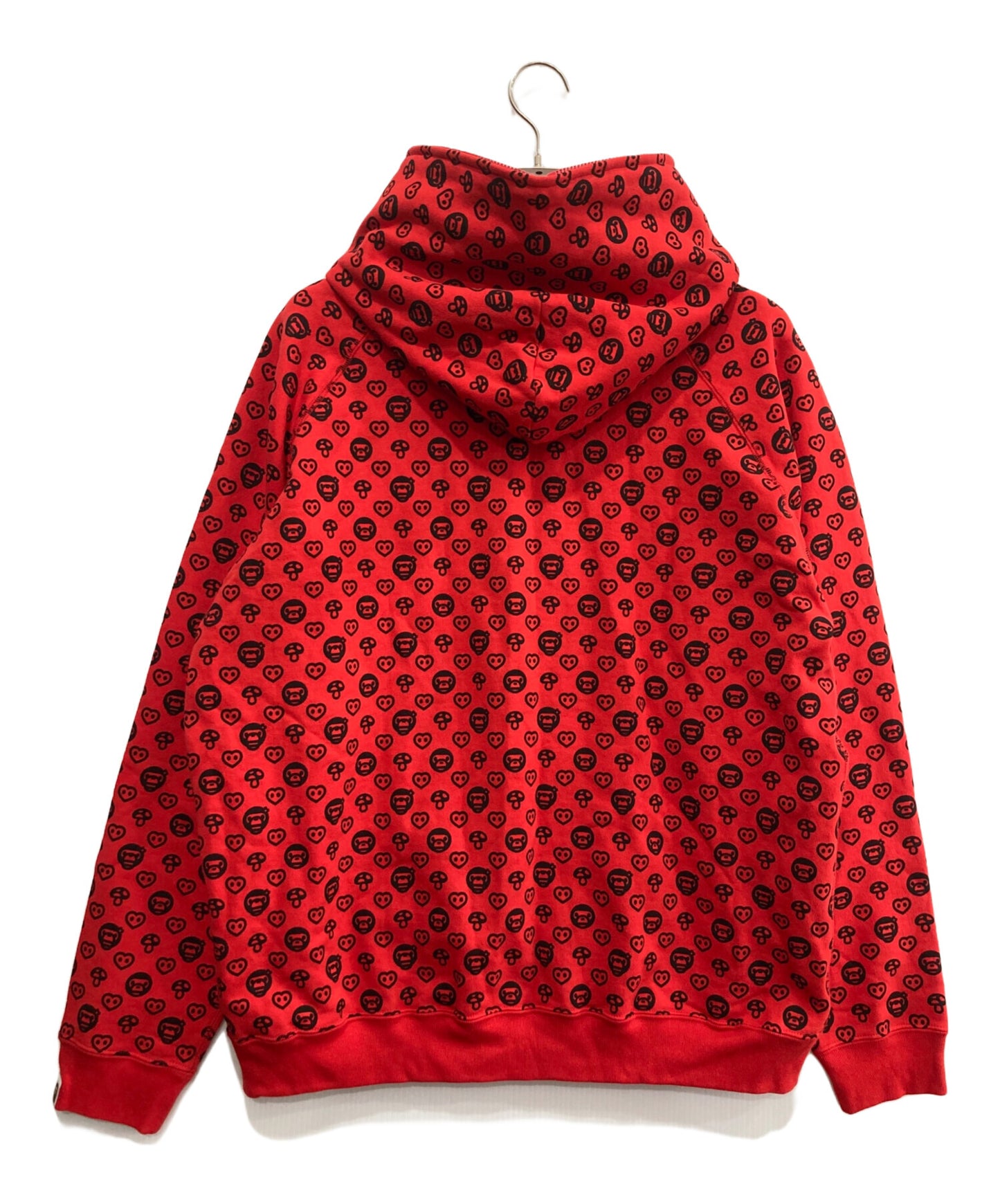 [Pre-owned] A BATHING APE Milo Monogram Zip Hoodie