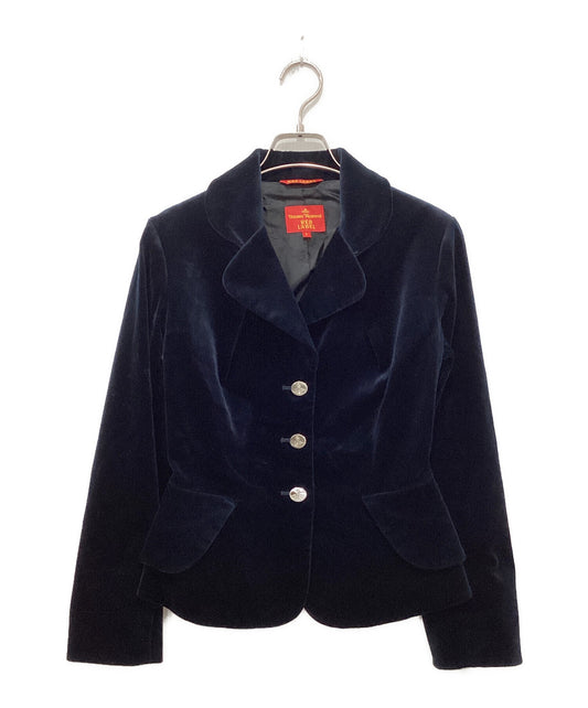 [Pre-owned] Vivienne Westwood RED LABEL 3B Orb Button Velour Jacket 357-01-43018