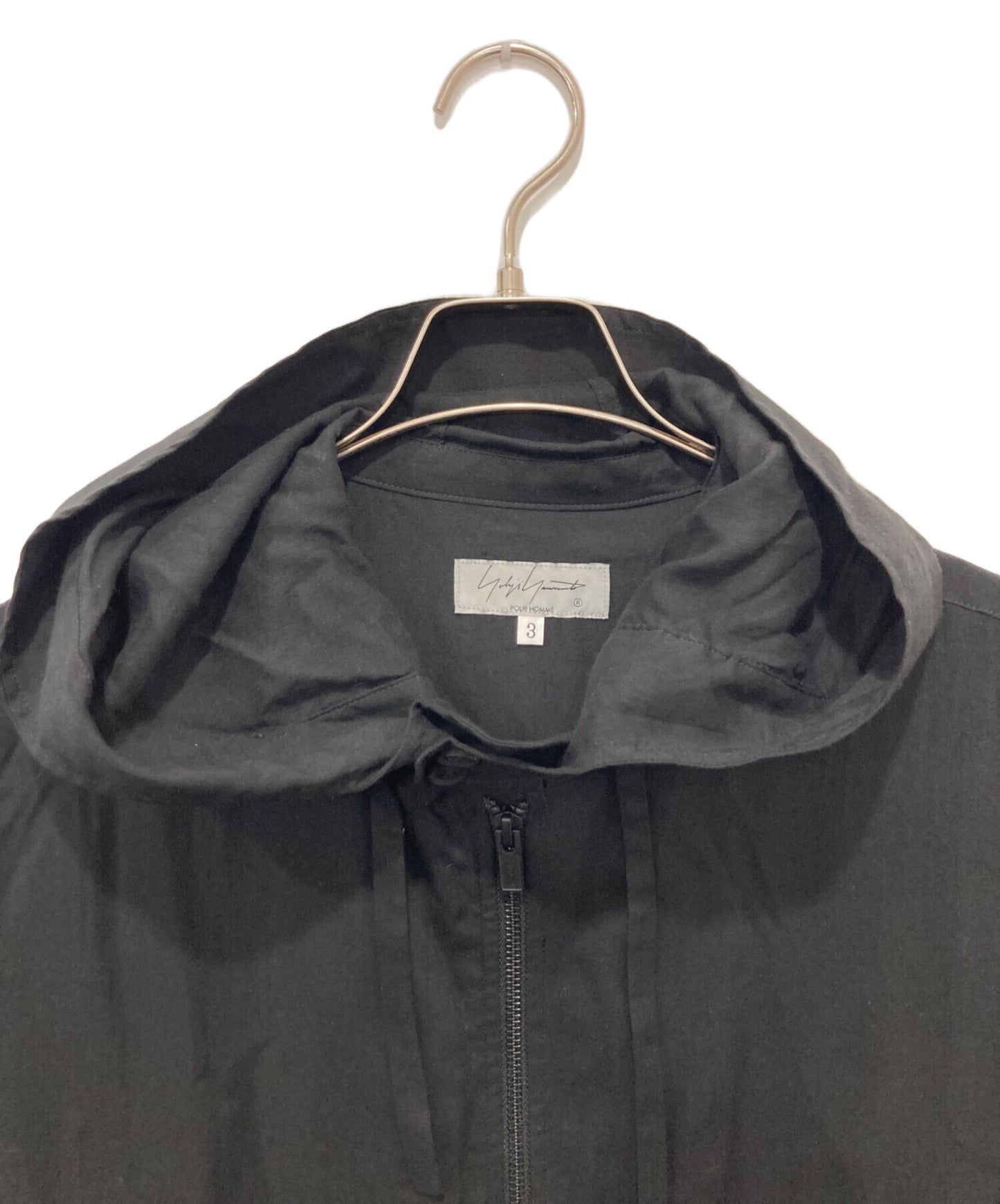 [Pre-owned] Yohji Yamamoto pour homme CM CELLULOSE LAWN A-ZIPPER HOOD B HS-B09-200-1-03