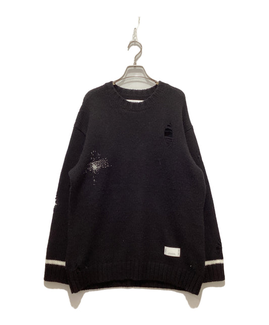 [Pre-owned] NEIGHBORHOOD SAVAGE CREWNECK SWEATER 252FUNH-KNM02