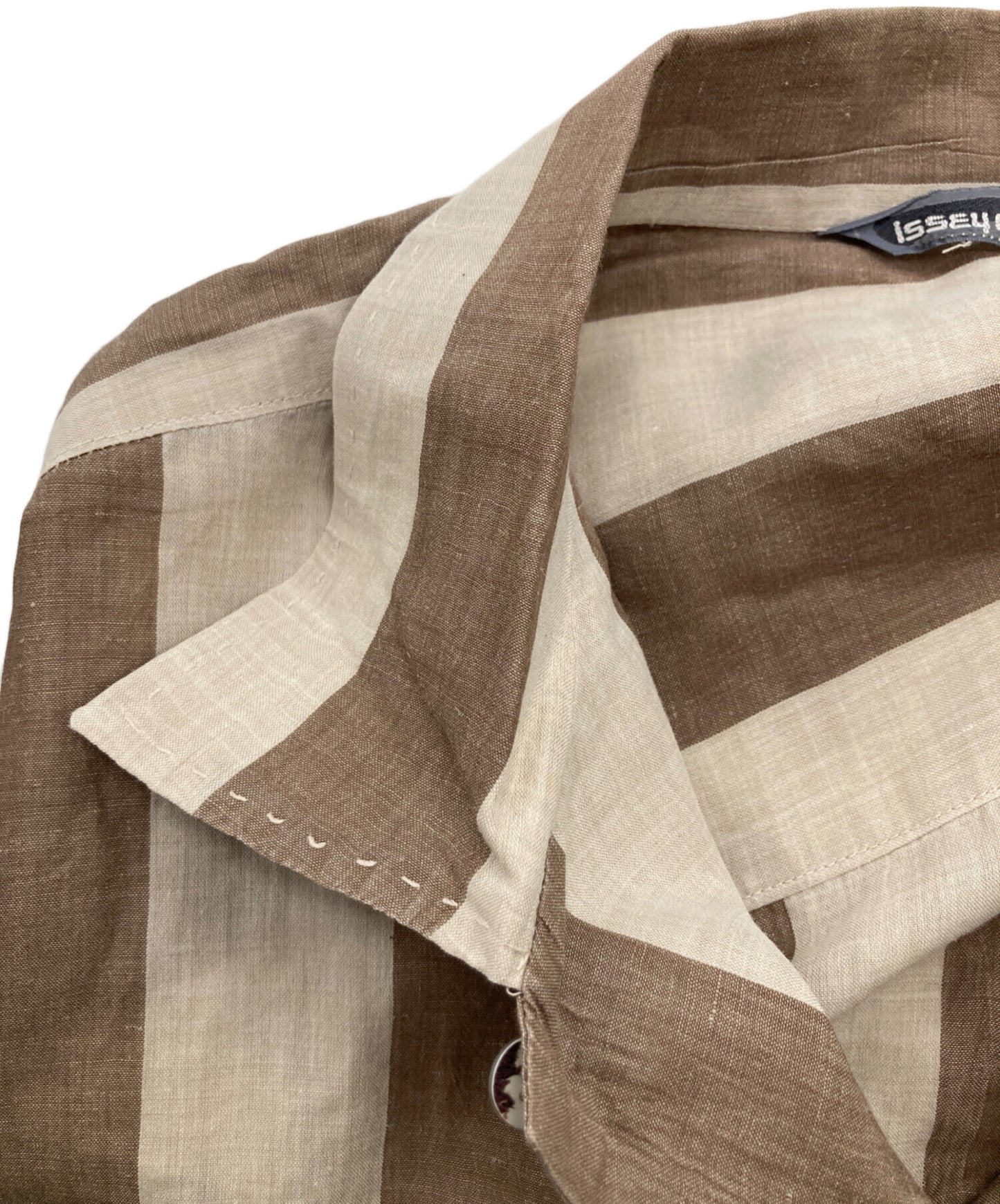 [Pre-owned] ISSEY MIYAKE MEN 80's long-sleeved striped shirt