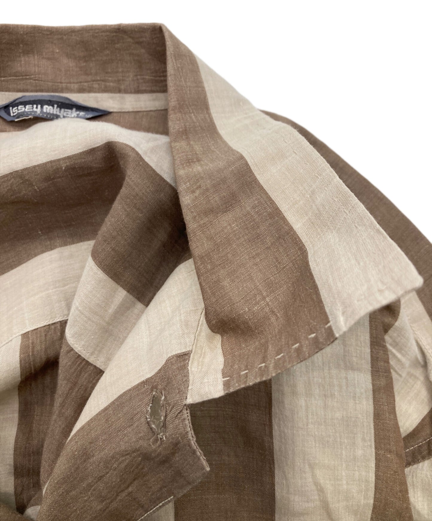 [Pre-owned] ISSEY MIYAKE MEN 80's long-sleeved striped shirt