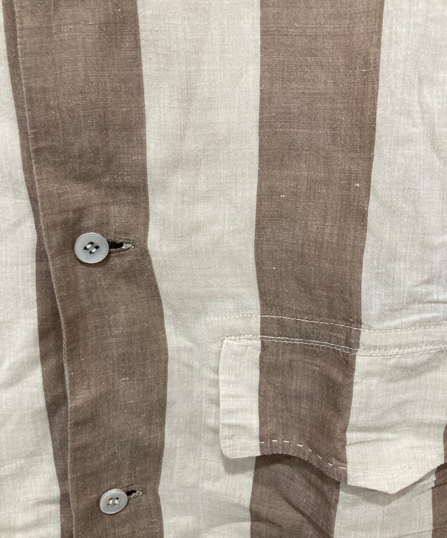 [Pre-owned] ISSEY MIYAKE MEN 80's long-sleeved striped shirt
