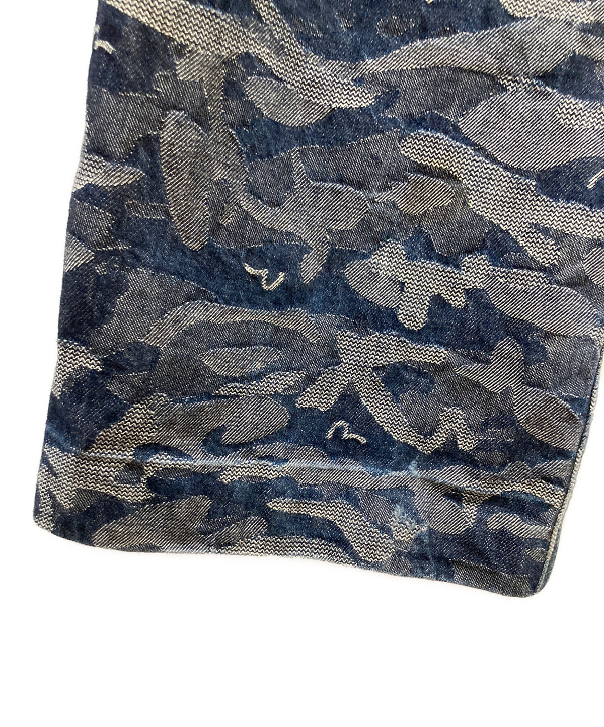 [Pre-owned] EVISU All-Over Print Denim Jumpsuit 1,200
