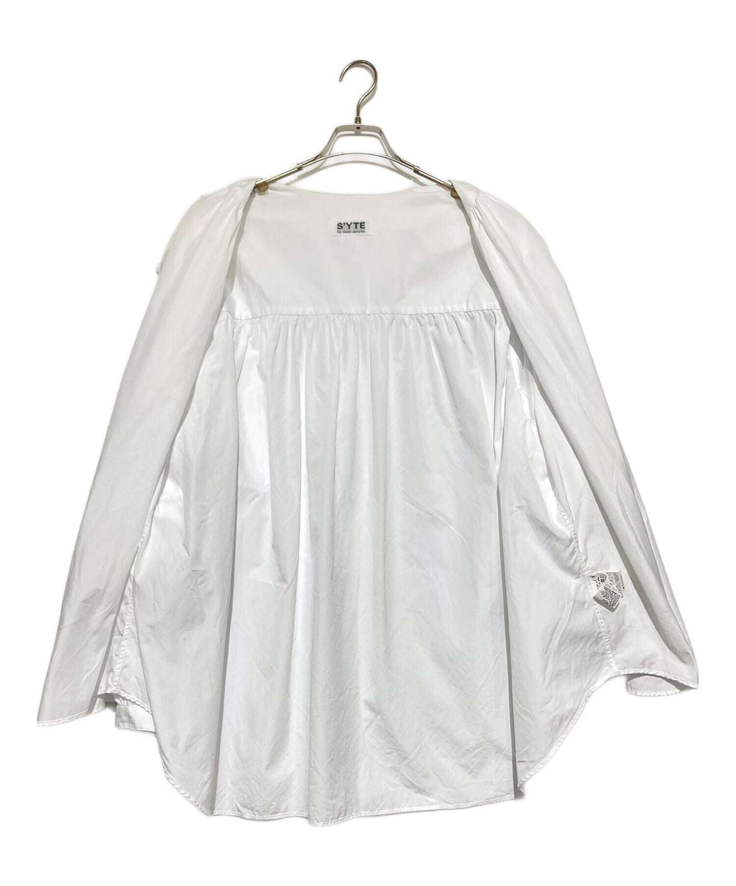 [Pre-owned] s'yte COTTON BROAD CLOTH DRAPED SHIRT UV-B05-080