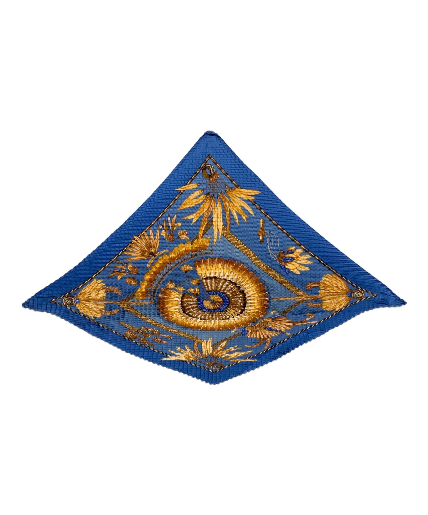 [Pre-owned] HERMES Carre 90 Pleated Scarf Brazil