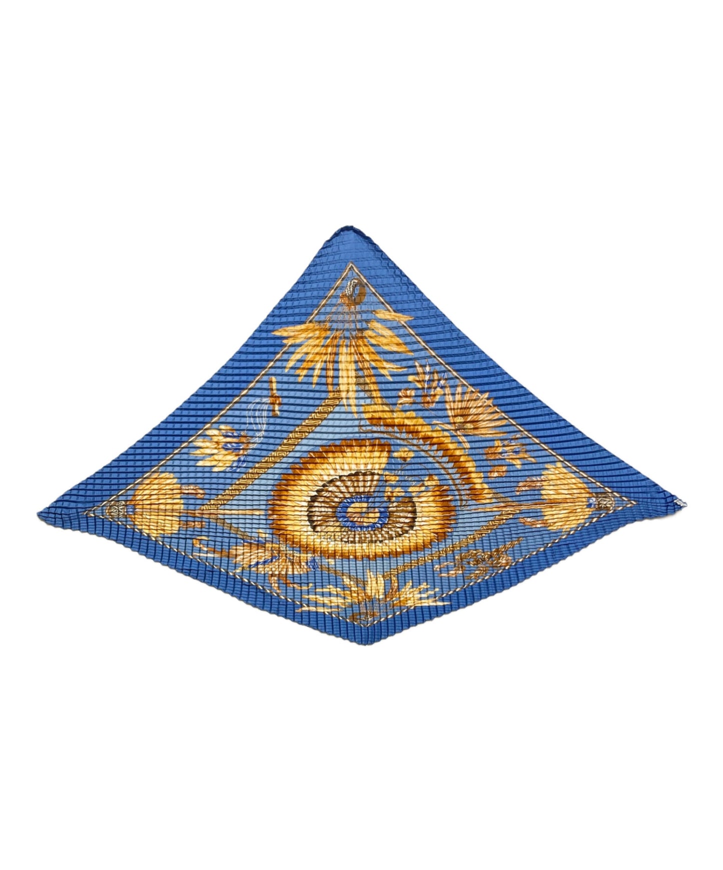 [Pre-owned] HERMES Carre 90 Pleated Scarf Brazil