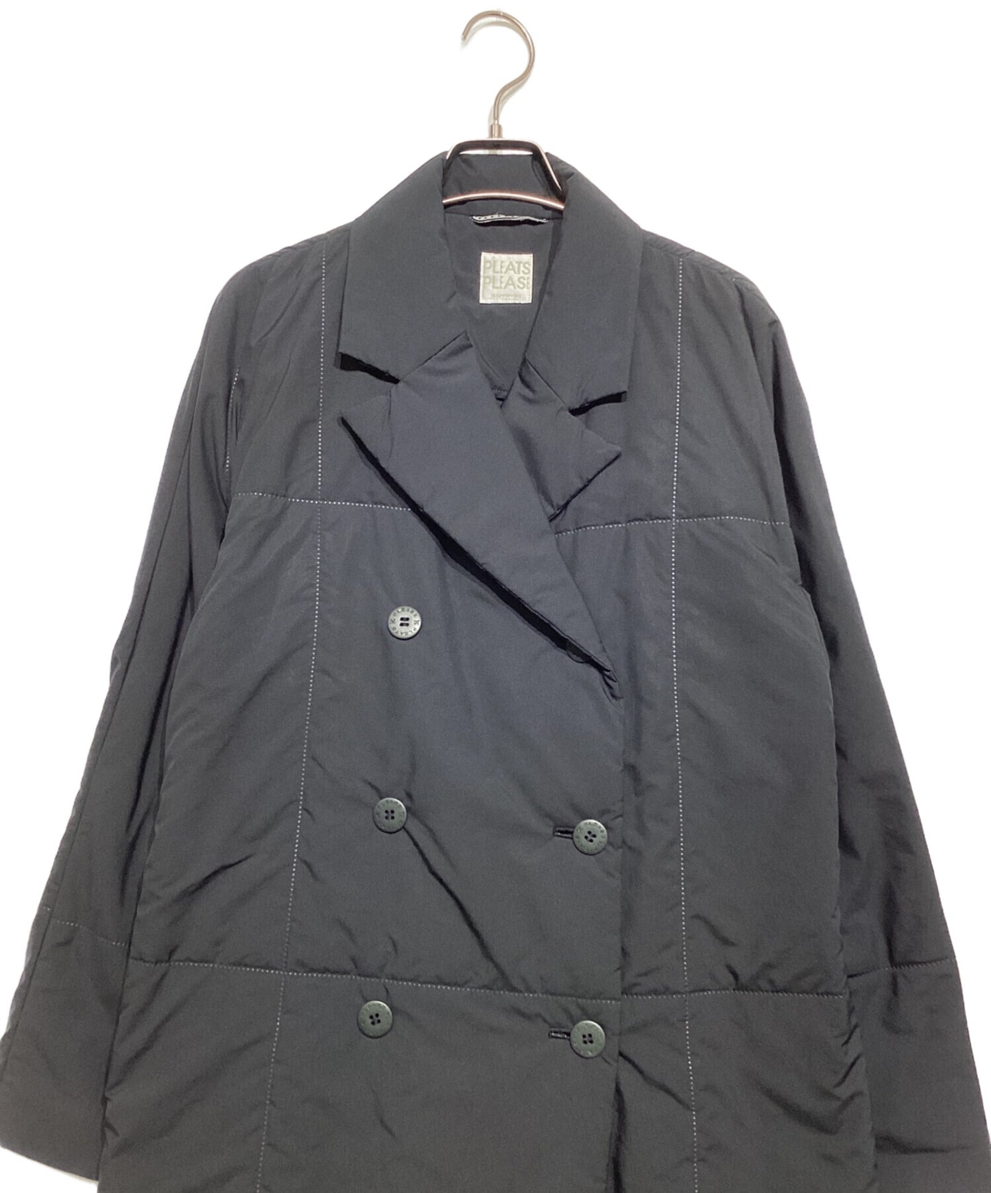 [Pre-owned] PLEATS PLEASE semi-double padded coat PP94-ZA881