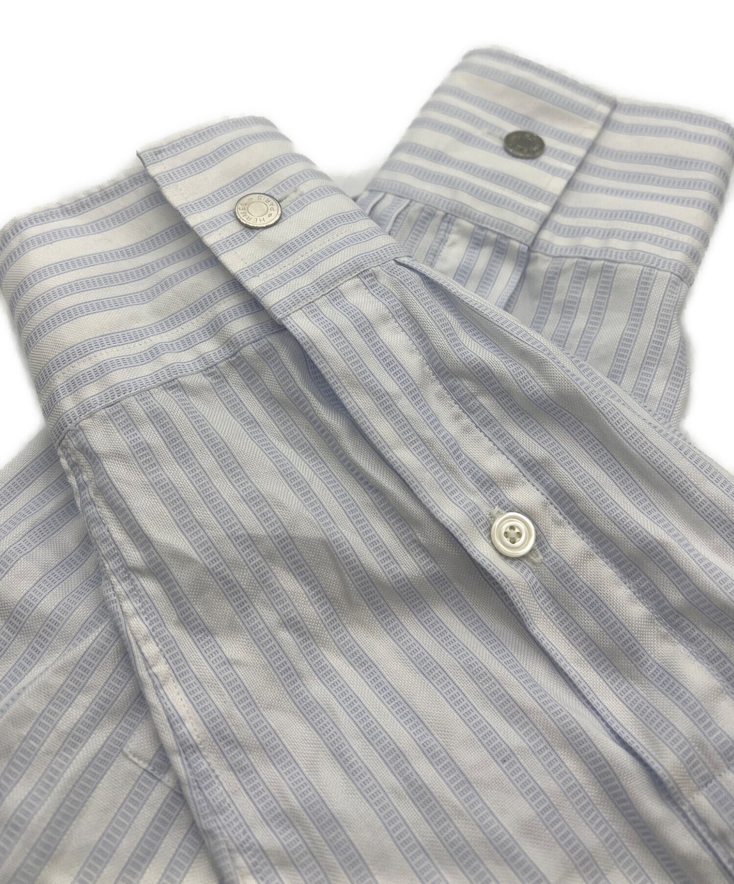 [Pre-owned] HERMES serie button stripe shirt