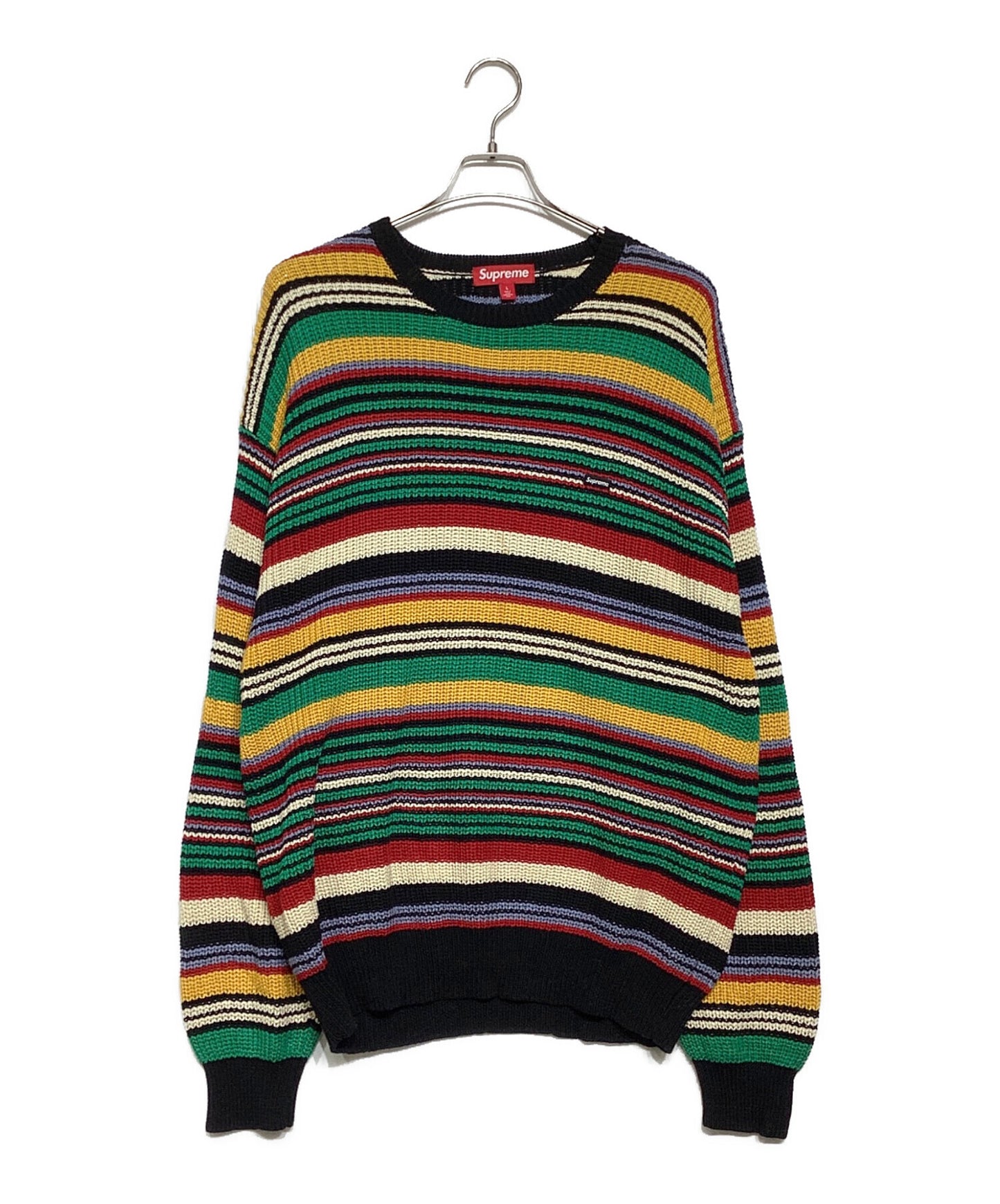 [Pre-owned] SUPREME Small Box Ribbed Sweater "Multi