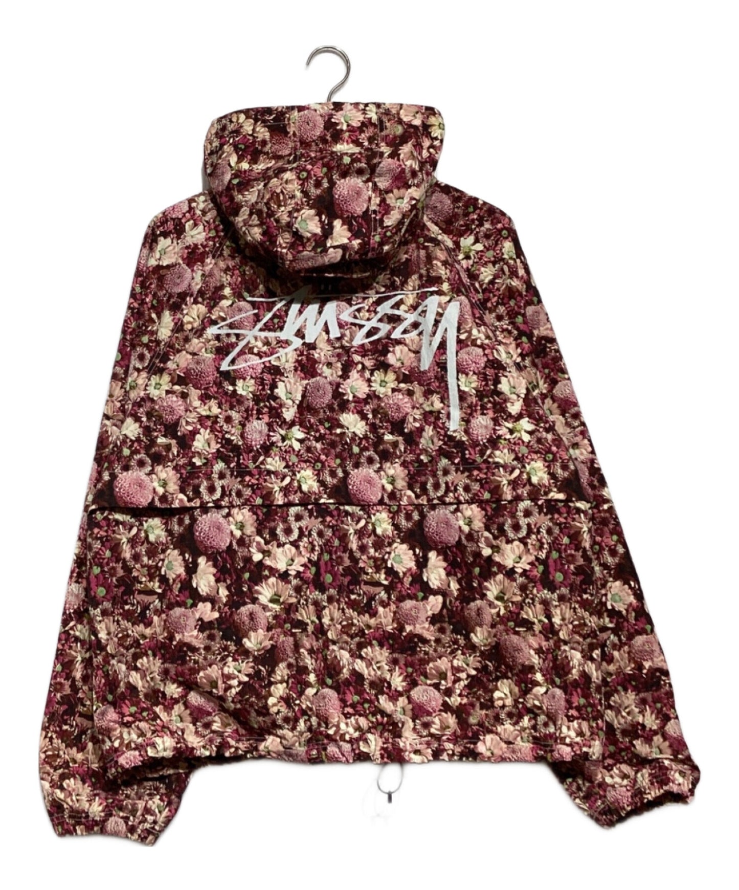 [Pre-owned] stussy Beach Shell Floral Nylon "Maroon 115728
