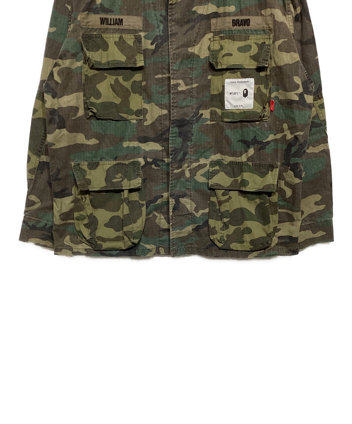 [Pre-owned] WTAPS JUNGLE LS SHIRT 172GWAPD-SHM01S