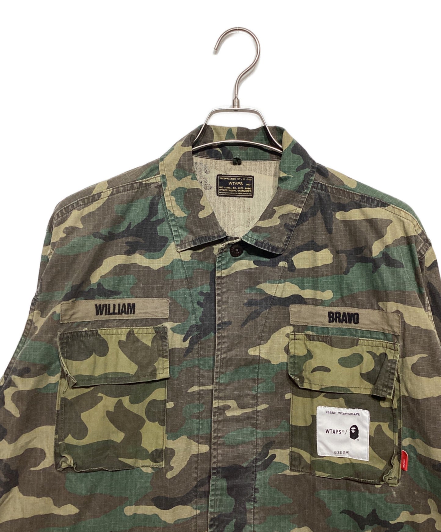[Pre-owned] WTAPS JUNGLE LS SHIRT 172GWAPD-SHM01S