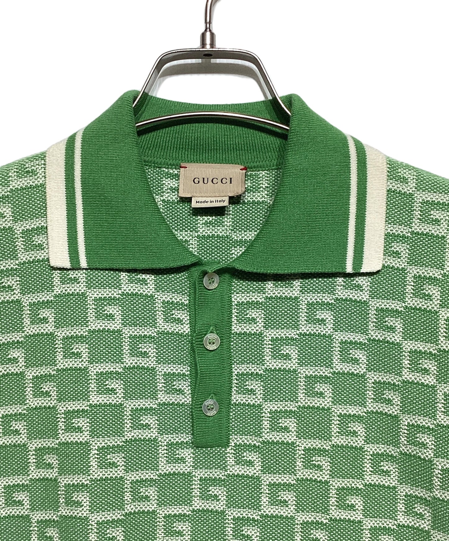 [Pre-owned] GUCCI knit polo shirt 715055 XKCR0
