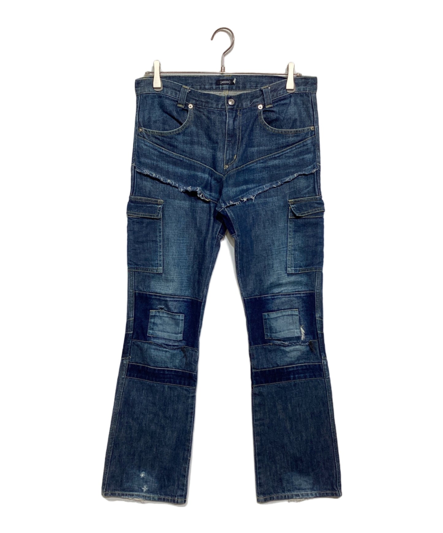 [Pre-owned] UNDERCOVER Damaged denim cargo pants S313 S313