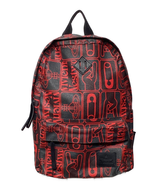[Pre-owned] Vivienne Westwood PVC Orb Pattern Backpack