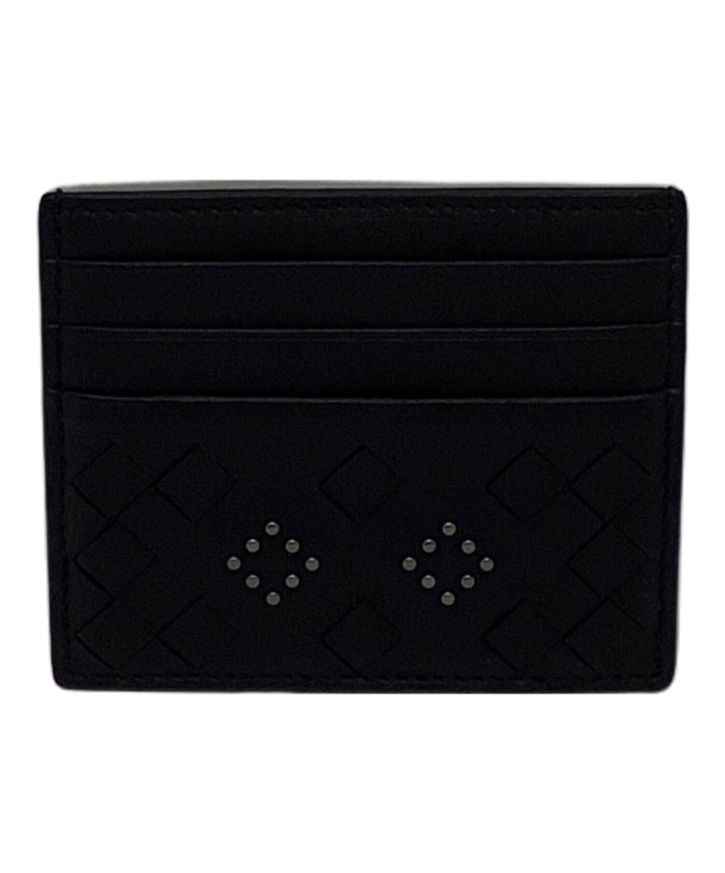 [Pre-owned] BOTTEGA VENETA Studded Intrecciato Card Case 162150 162150