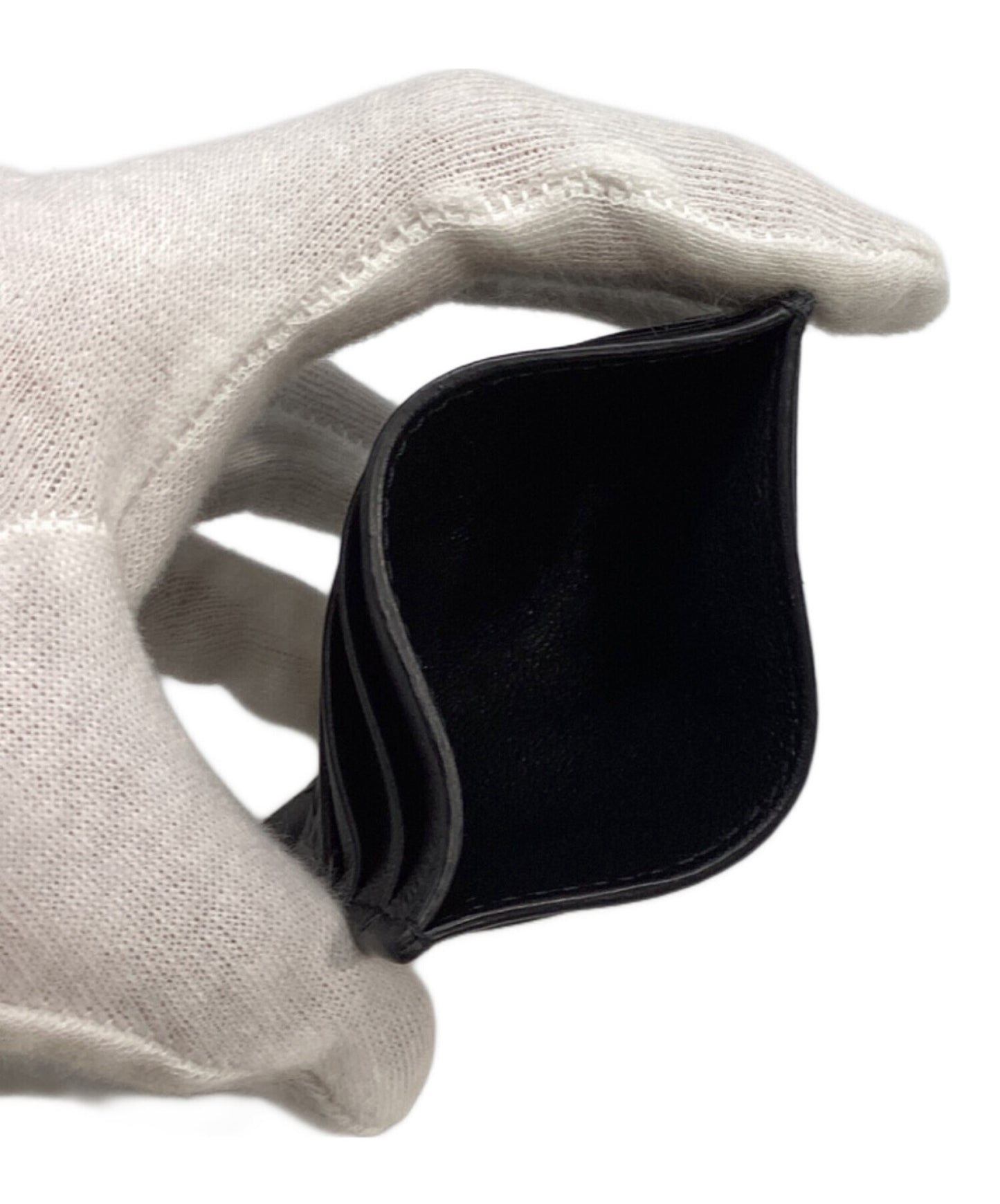 [Pre-owned] BOTTEGA VENETA Studded Intrecciato Card Case 162150 162150